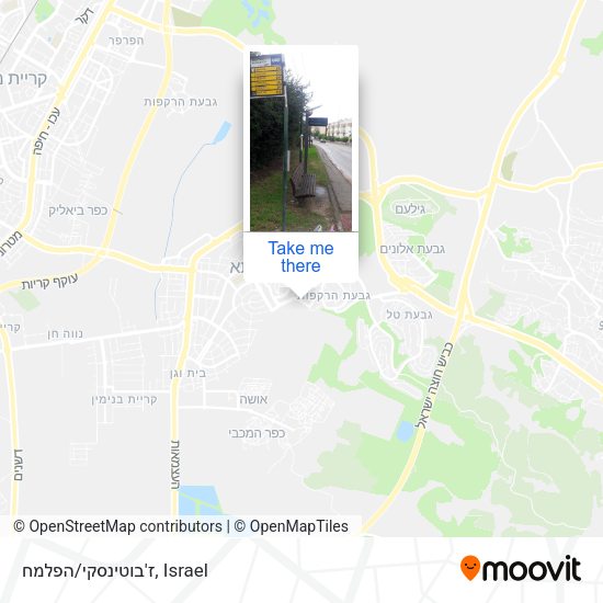 ז'בוטינסקי/הפלמח map