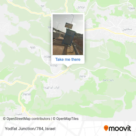 Yodfat Junction/784 map