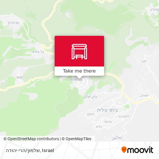 שלמון/הרי יהודה map