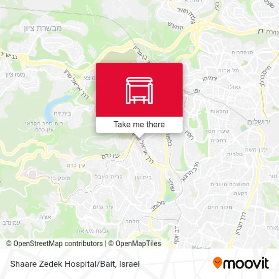 Shaare Zedek Hospital/Bait map