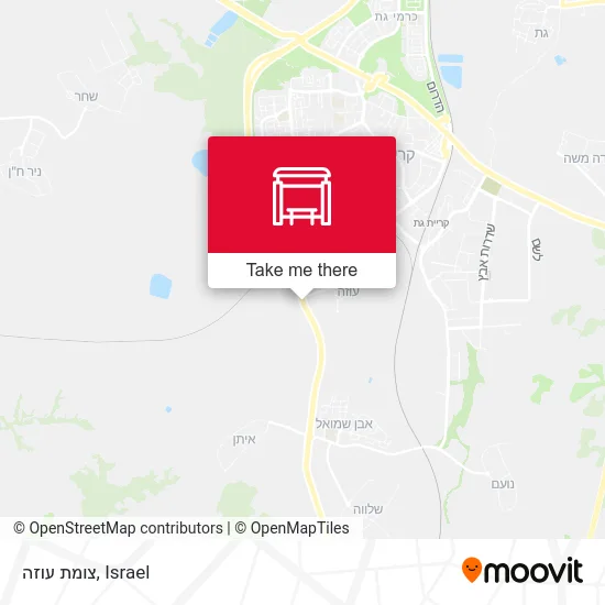 Карта צומת עוזה