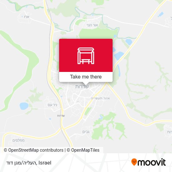 העליה/מגן דוד map