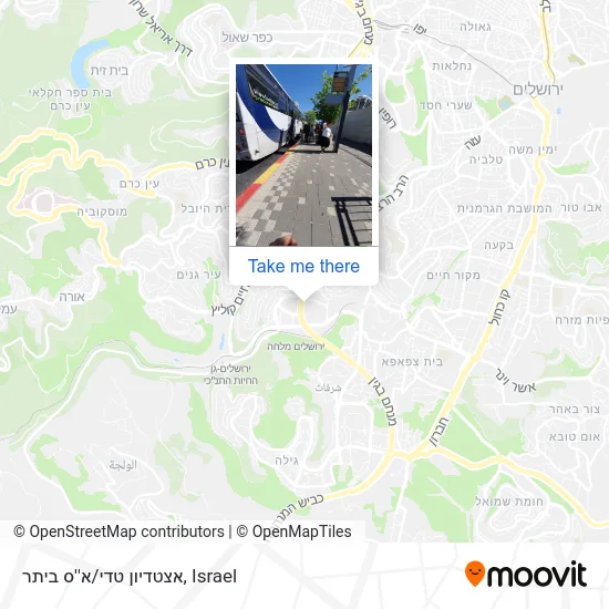אצטדיון טדי/א''ס ביתר map