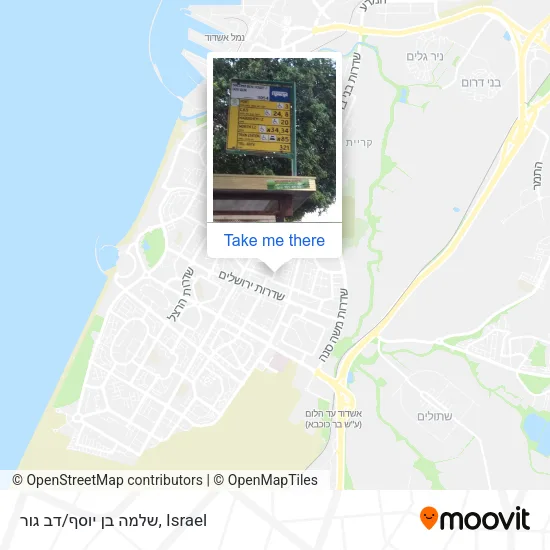 Карта שלמה בן יוסף/דב גור