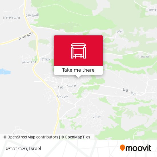 נאבי זכריא map