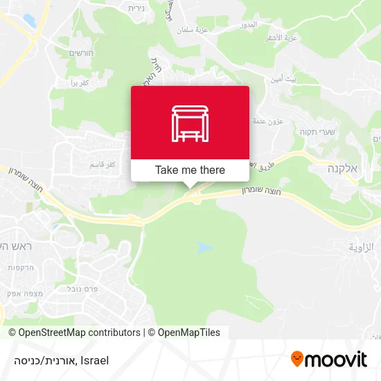 אורנית/כניסה map