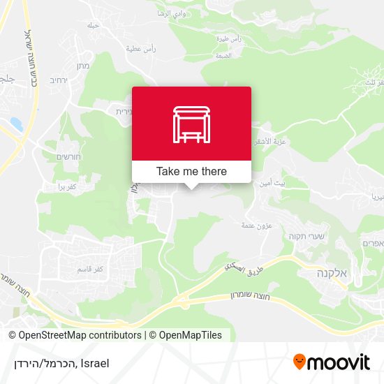 הכרמל/הירדן map