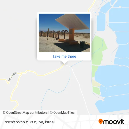 Карта מסעף נאות הכיכר למזרח