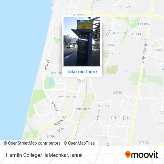 Hamlin College/HaMechkar map