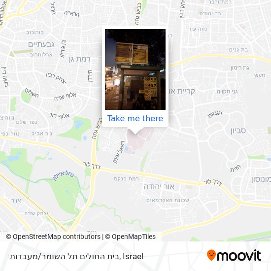 Карта בית החולים תל השומר/מעבדות