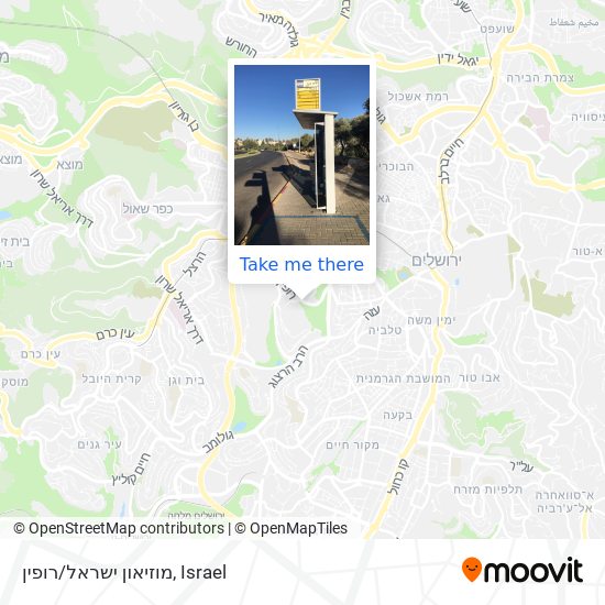Карта מוזיאון ישראל/רופין