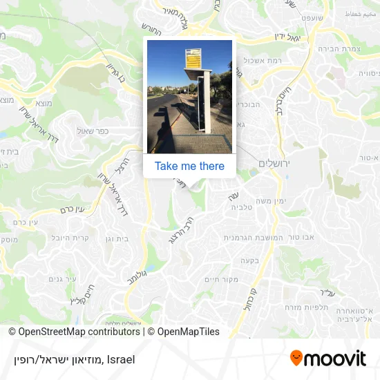 Карта מוזיאון ישראל/רופין