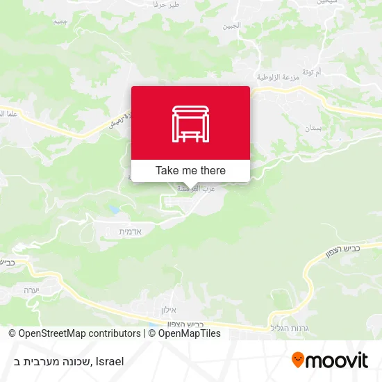 Карта שכונה מערבית  ב