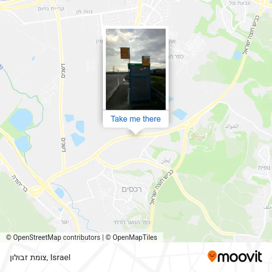 Карта צומת זבולון