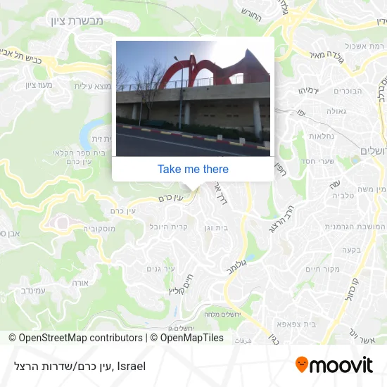 Карта עין כרם/שדרות הרצל