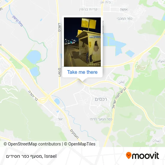 Карта מסעף כפר חסידים