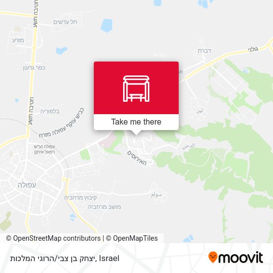 יצחק בן צבי/הרוגי המלכות map