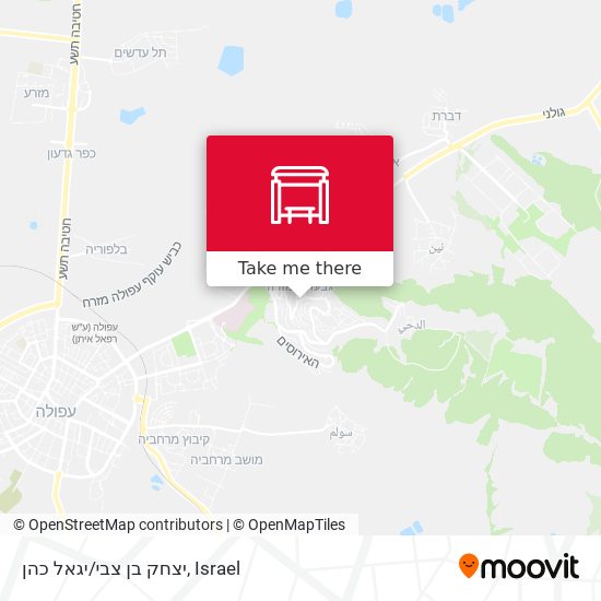 יצחק בן צבי/יגאל כהן map