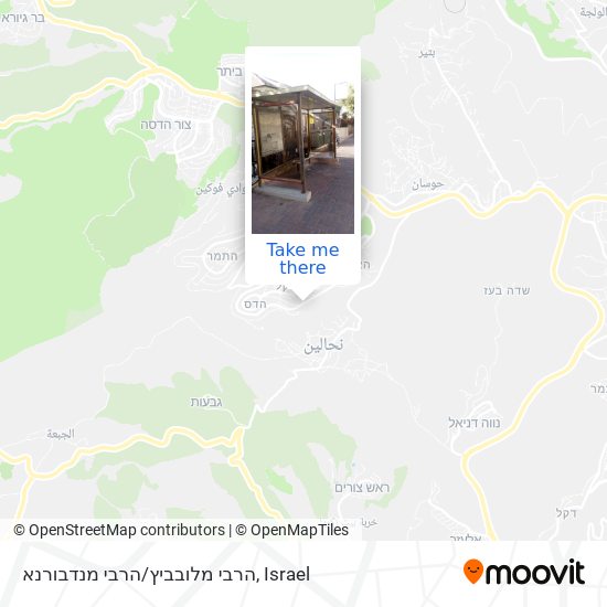 הרבי מלובביץ/הרבי מנדבורנא map