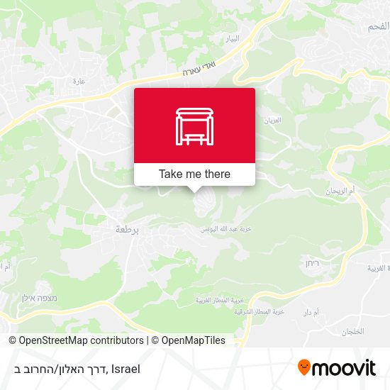 דרך האלון/החרוב ב map