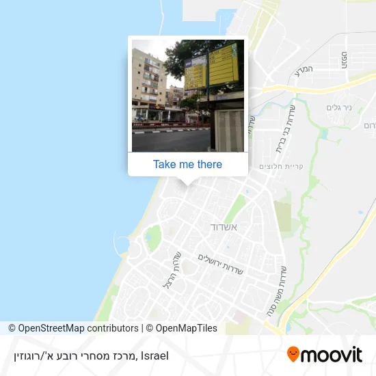Карта מרכז מסחרי רובע א'/רוגוזין
