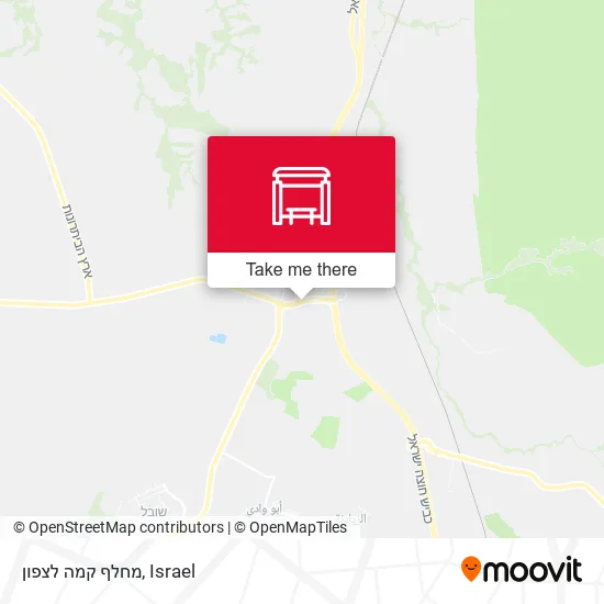 Карта מחלף קמה לצפון