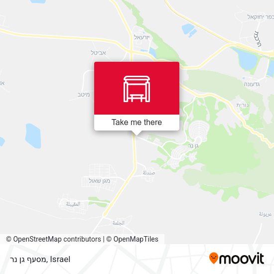 Карта מסעף גן נר
