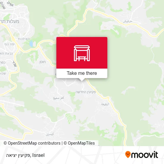 Карта פקיעין יציאה