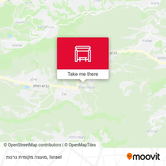 Карта מועצה מקומית גרנות