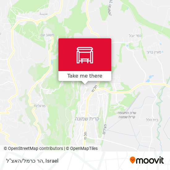 הר כרמל/האצ''ל map