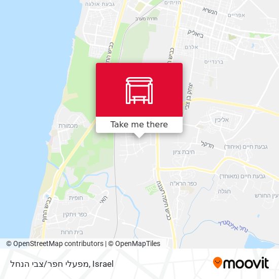 Карта מפעלי חפר/צבי הנחל