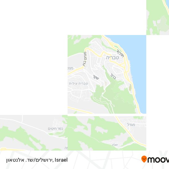 ירושלים/שד. אלנטאון map