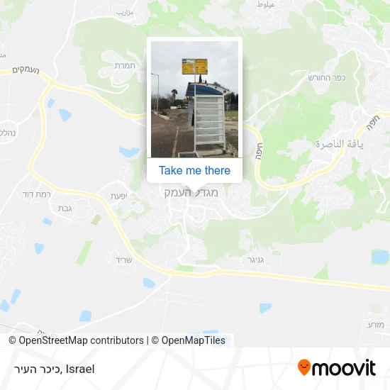 Карта כיכר העיר