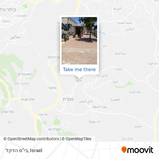 בי''ס הדקל map