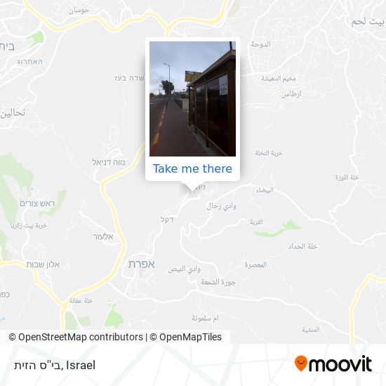 בי''ס הזית map