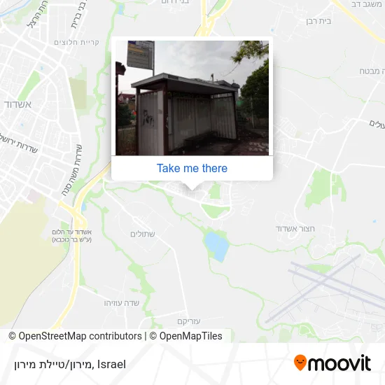 Карта מירון/טיילת מירון