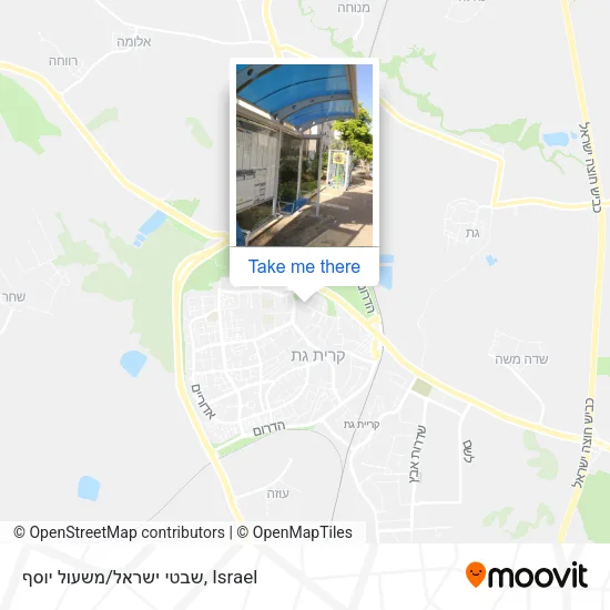 Карта שבטי ישראל/משעול יוסף