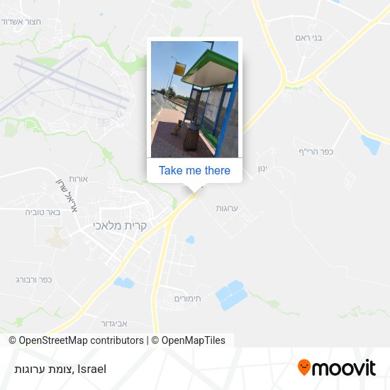 Карта צומת ערוגות