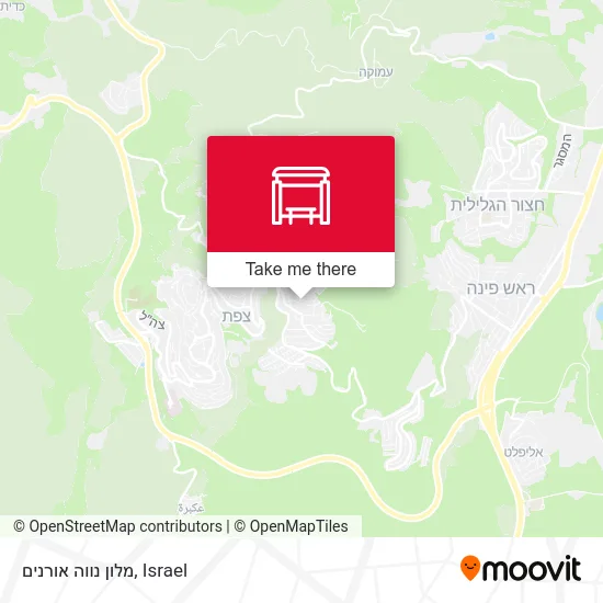 Карта מלון נווה אורנים