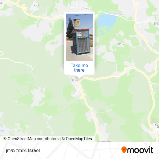 צומת מירון map