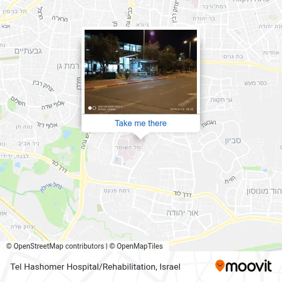 Tel Hashomer Hospital / Rehabilitation map