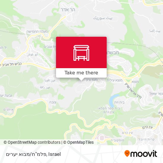 פלמ''ח/מבוא יערים map