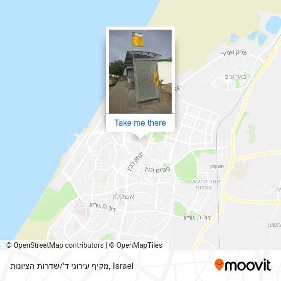 Карта מקיף עירוני ד'/שדרות הציונות