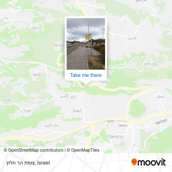 Карта צומת הר חלוץ