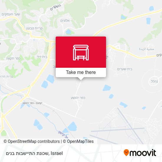 שכונת התיישבות בנים map