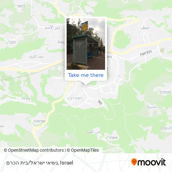 נשיאי ישראל/בית הכרם map