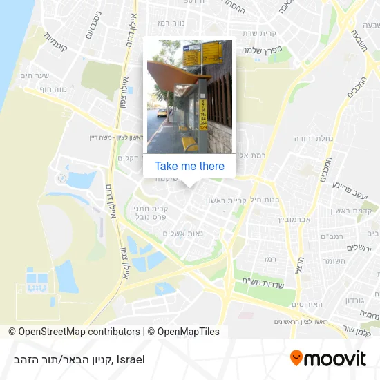 Карта קניון הבאר/תור הזהב