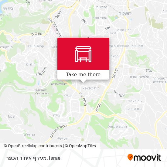 מעקף איחוד הכפר map