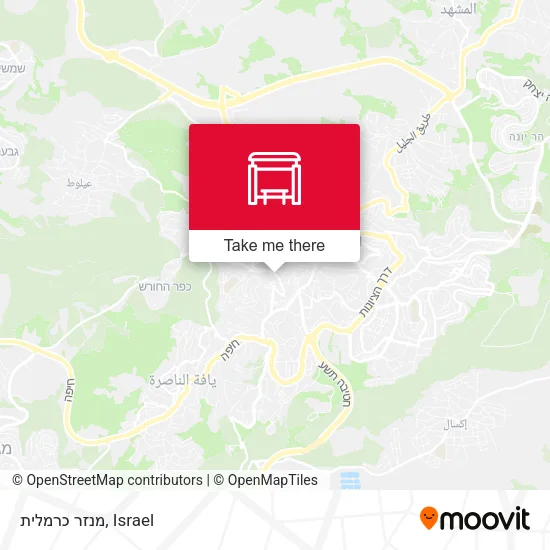 Карта מנזר כרמלית