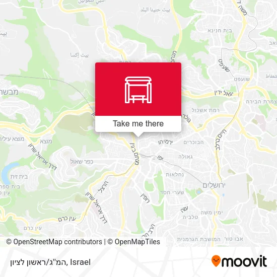המ''ג/ראשון לציון map